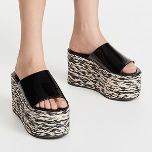 SIMON MILLER Blackout Platform Espadrille in Black